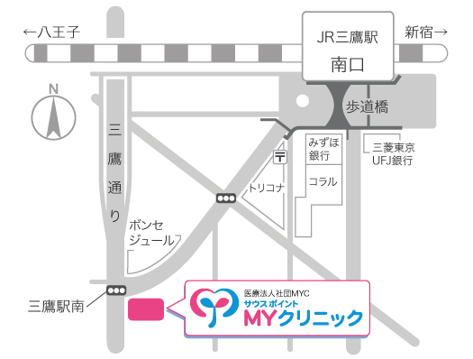 三鷹駅周辺地図